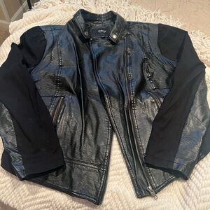 Torrid Black Faux Leather Moto Jacket